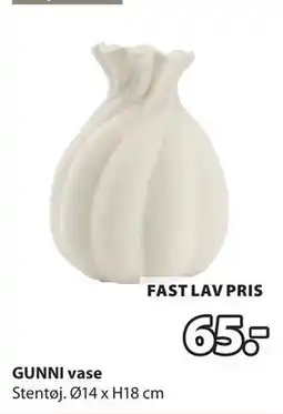 JYSK GUNNI vase, DKK 65 tilbud