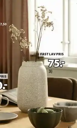 JYSK KARLANTON vase, DKK 75 tilbud