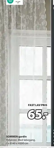 JYSK SOMMEN gardin, DKK 65 tilbud