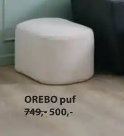 JYSK OREBO puf, DKK 500 tilbud