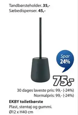 JYSK EKBY toiletbørste, DKK 75 tilbud