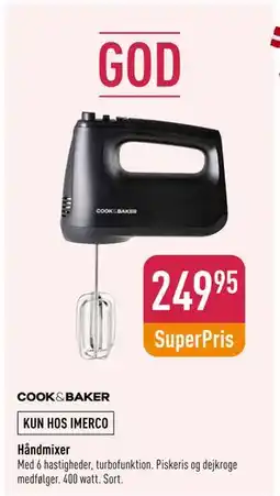 Imerco Håndmixer, DKK 249.95 tilbud