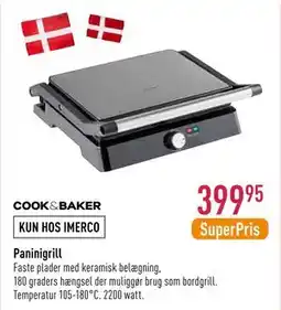 Imerco Paninigrill, DKK 399.95 tilbud