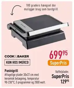 Imerco Paninigrill, DKK 699.95 tilbud