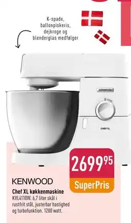 Imerco Chef XL køkkenmaskine, DKK 2699.95 tilbud