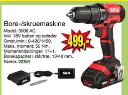 Harald Nyborg Bore-/skruemaskine, DKK 499 tilbud