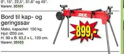 Harald Nyborg Bord til kap- og geringssav, DKK 899 tilbud