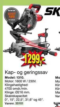 Harald Nyborg Kap- og geringssav, DKK 1299 tilbud