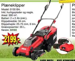Harald Nyborg Plæneklipper, DKK 2199 tilbud