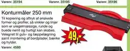 Harald Nyborg Konturmåler 250 mm, DKK 49 tilbud