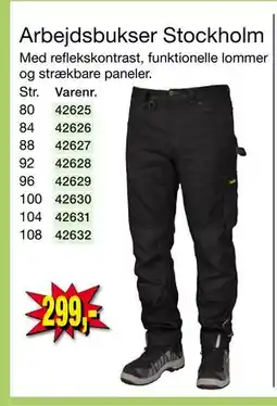 Harald Nyborg Arbejdsbukser Stockholm, DKK 299 tilbud