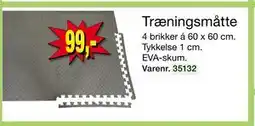Harald Nyborg Træningsmåtte, DKK 99 tilbud