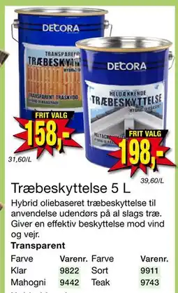 Harald Nyborg Træbeskyttelse 5 L, DKK 158 tilbud
