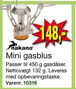 Harald Nyborg Mini gasblus, DKK 148 tilbud