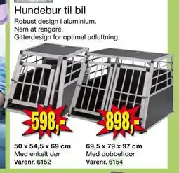 Harald Nyborg Hundebur til bil tilbud