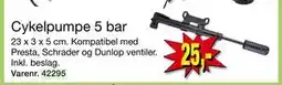 Harald Nyborg Cykelpumpe 5 bar, DKK 25 tilbud
