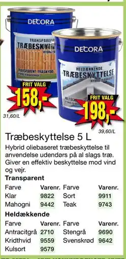 Harald Nyborg Træbeskyttelse 5 L, DKK 198 tilbud
