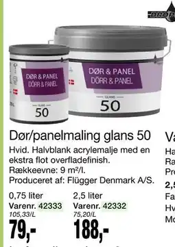 Harald Nyborg Dør/panelmaling glans 50 tilbud