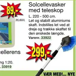Harald Nyborg Solcellevasker med teleskop, DKK 299 tilbud