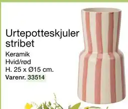 Harald Nyborg Urtepotteskjuler stribet, DKK 35 tilbud