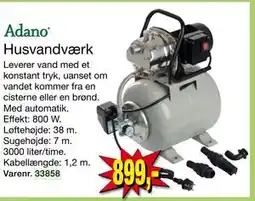 Harald Nyborg Husvandværk, DKK 899 tilbud