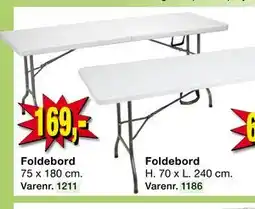Harald Nyborg Foldebord, DKK 169 tilbud