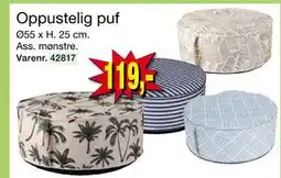 Harald Nyborg Oppustelig puf, DKK 119 tilbud
