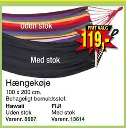 Harald Nyborg Hængekøje, DKK 119 tilbud