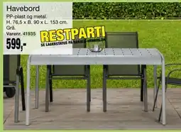 Harald Nyborg Havebord, DKK 599 tilbud