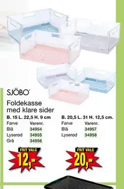 Harald Nyborg Foldekasse med klare sider tilbud