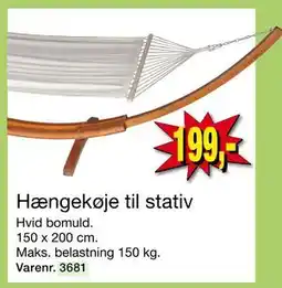 Harald Nyborg Hængekøje til stativ, DKK 199 tilbud