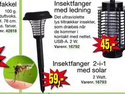 Harald Nyborg Insektfanger 2-i-1 med solar, DKK 59 tilbud