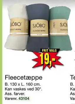 Harald Nyborg Fleecetæppe, DKK 19 tilbud