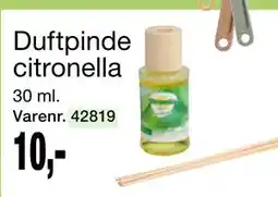 Harald Nyborg Duftpinde citronella, DKK 10 tilbud