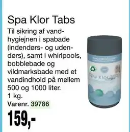 Harald Nyborg Spa Klor Tabs, DKK 159 tilbud