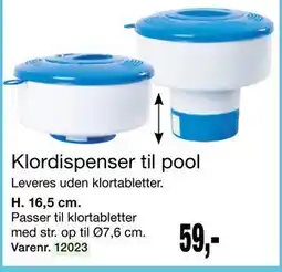 Harald Nyborg Klordispenser til pool, DKK 59 tilbud