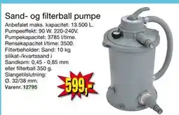 Harald Nyborg Sand- og filterball pumpe, DKK 599 tilbud