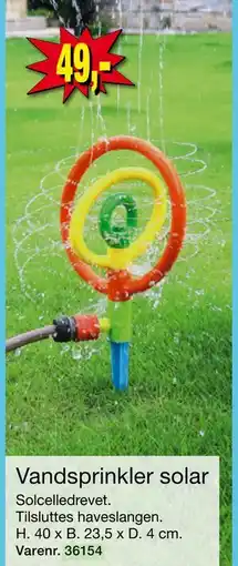 Harald Nyborg Vandsprinkler solar, DKK 49 tilbud