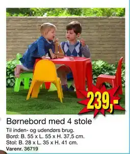Harald Nyborg Børnebord med 4 stole, DKK 239 tilbud