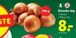 Lidl Danske løg, DKK 8 tilbud