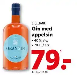 Lidl Gin med appelsin, DKK 79 tilbud