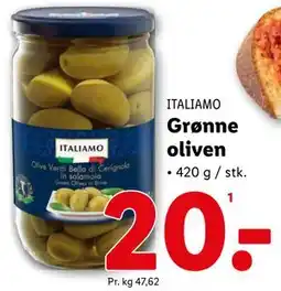 Lidl Grønne oliven, DKK 2 tilbud