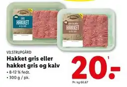 Lidl Hakket gris eller hakket gris og kalv, DKK 20 tilbud