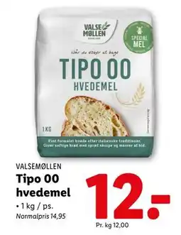 Lidl Tipo 00 hvedemel, DKK 12 tilbud