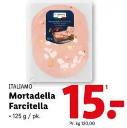 Lidl Mortadella Farcitella, DKK 15 tilbud