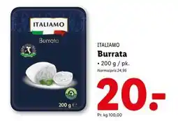Lidl Burrata, DKK 20 tilbud