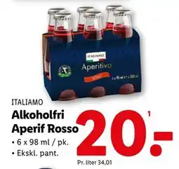 Lidl Alkoholfri Aperif Rosso, DKK 20 tilbud