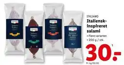 Lidl Italienskinspireret salami, DKK 30 tilbud