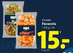 Lidl Focaccia, DKK 15 tilbud