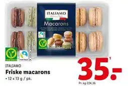 Lidl Friske macarons, DKK 35 tilbud